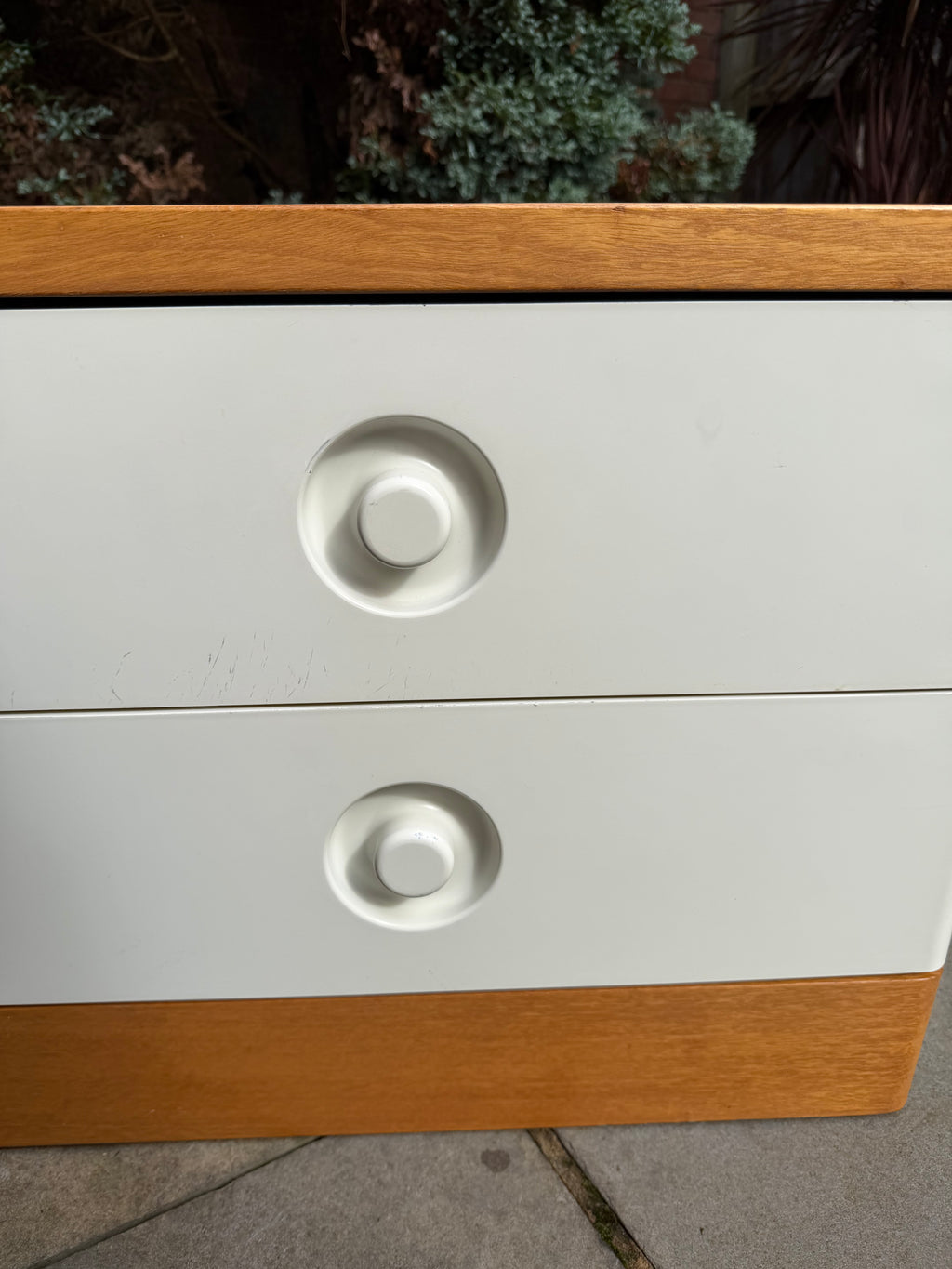 Pair of 1960s Mid Century Teak and Formica Bedside Cabinets by Stag.