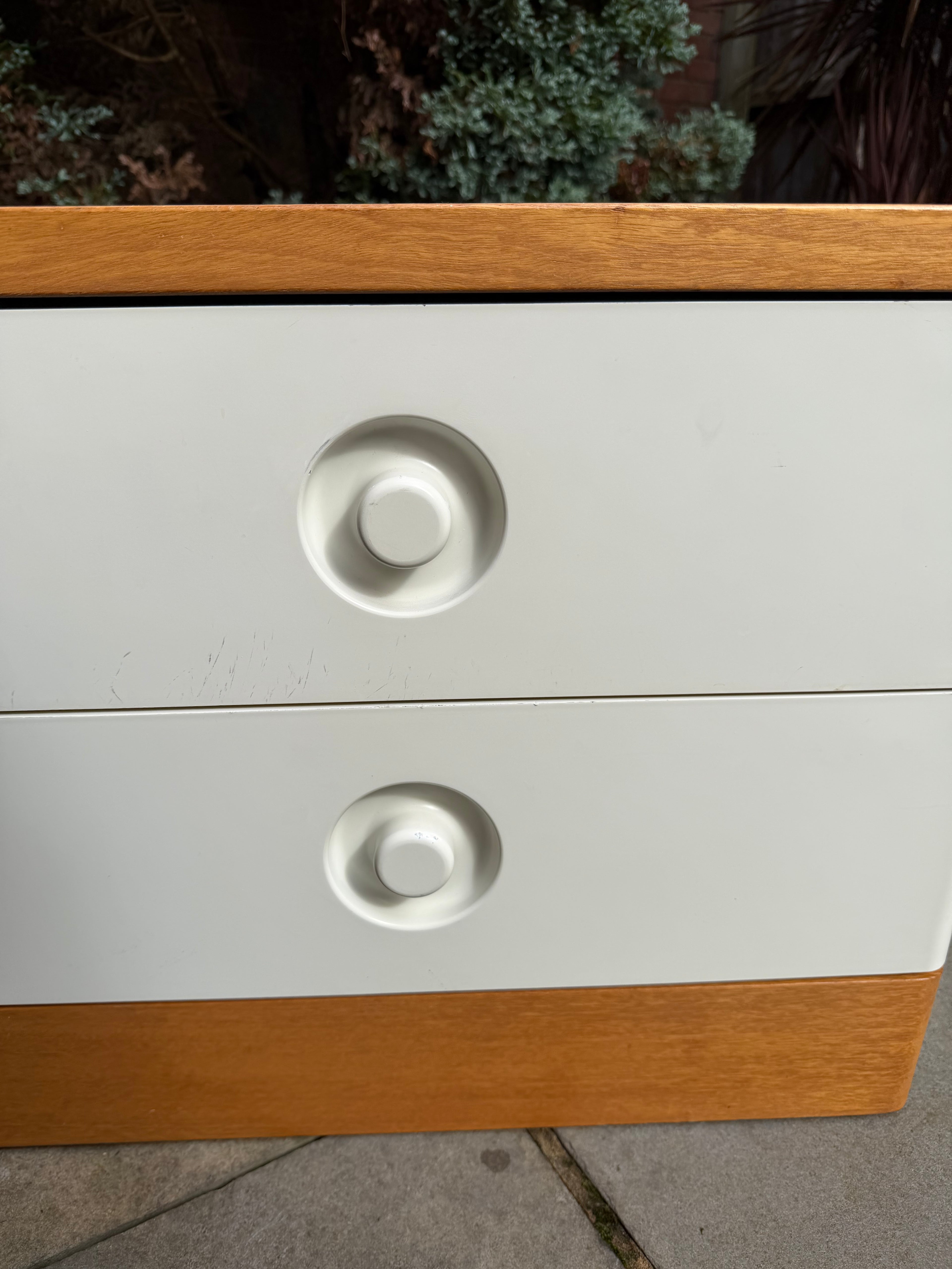 Pair of 1960s Mid Century Teak and Formica Bedside Cabinets by Stag.