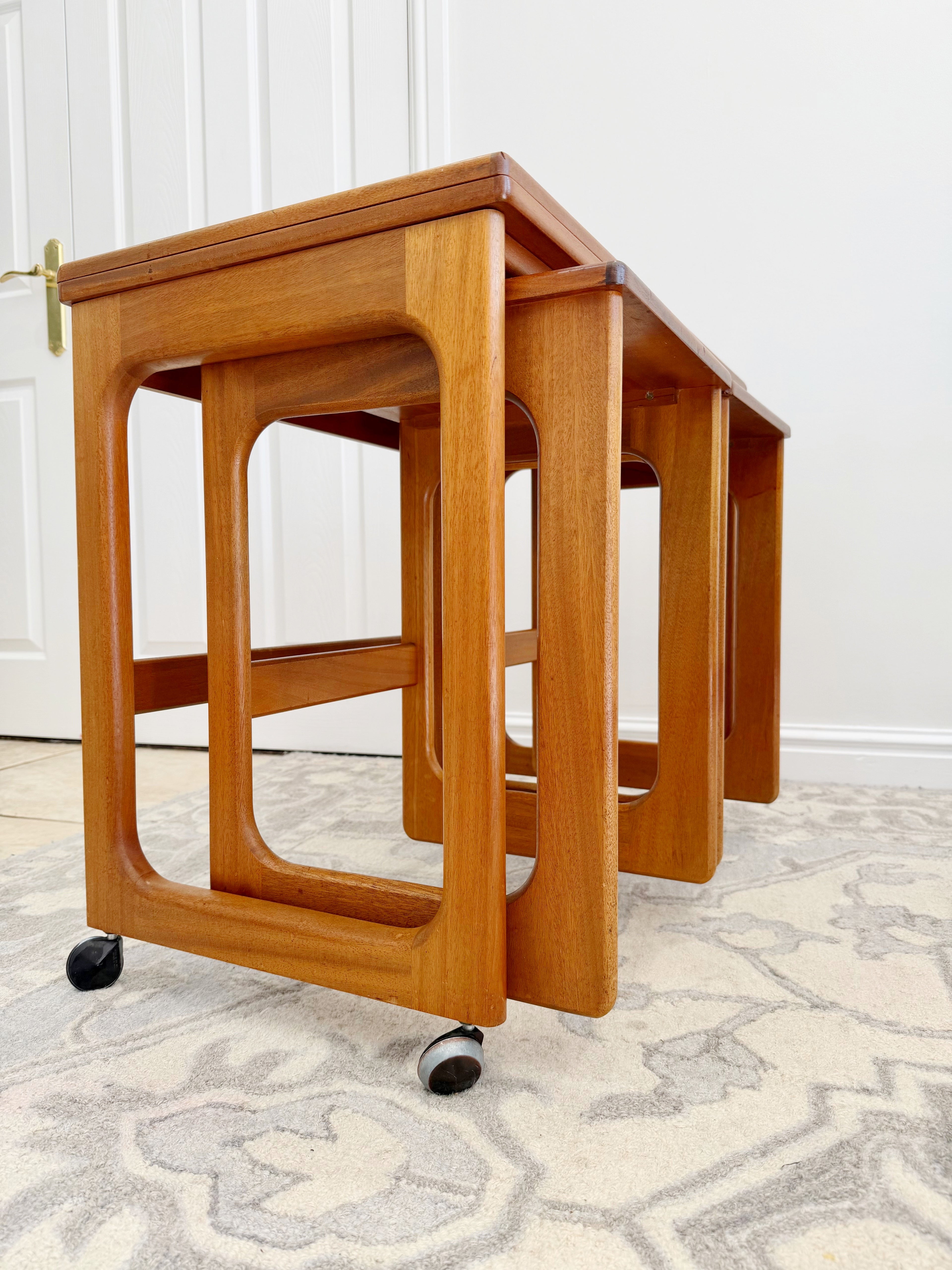 McIntosh Triform Teak Metamorphic Nest of Tables