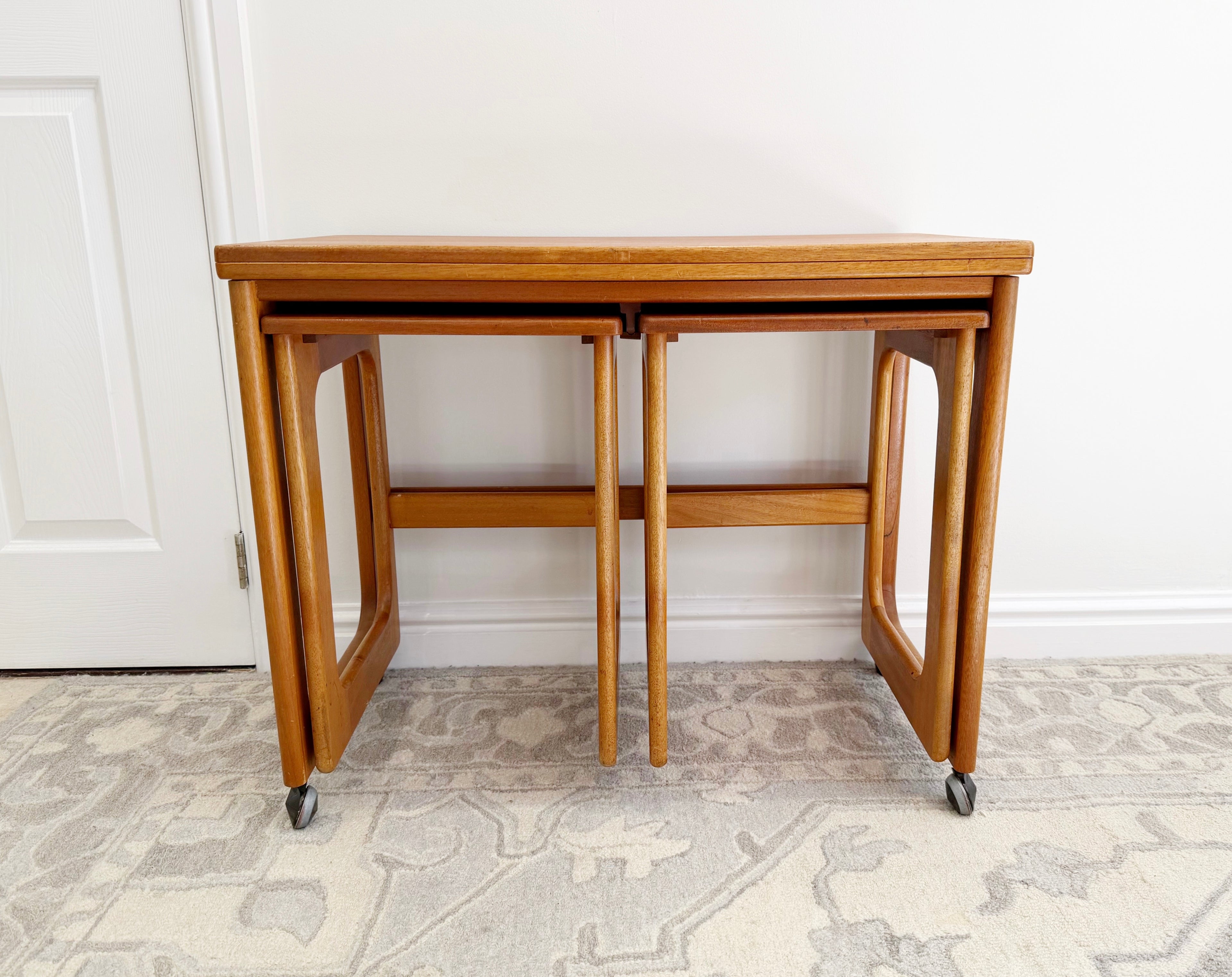 McIntosh Triform Teak Metamorphic Nest of Tables