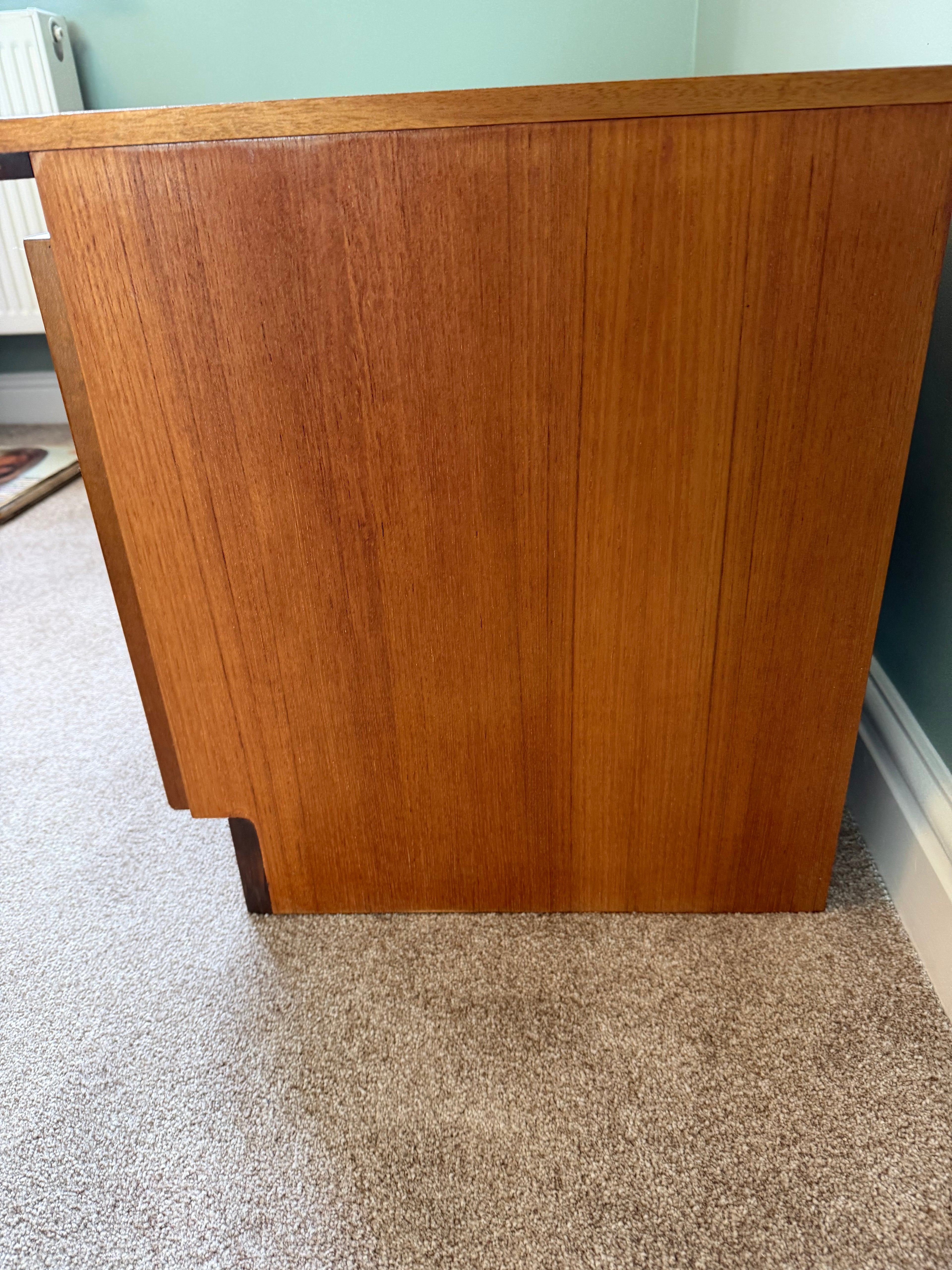 Nathan Squares Teak Small Sideboard/ TV Unit