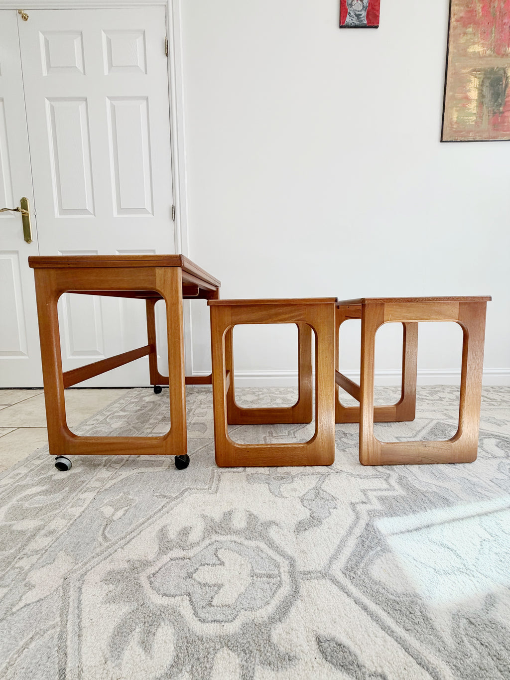 McIntosh Triform Teak Metamorphic Nest of Tables