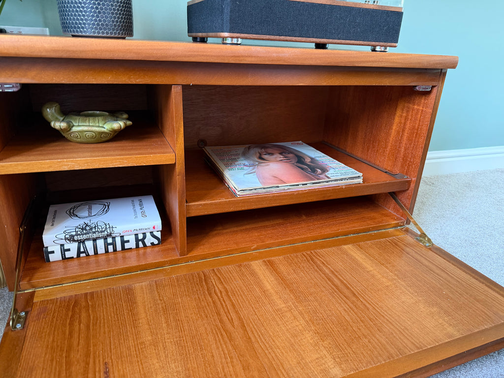 Nathan Squares Teak Small Sideboard/ TV Unit
