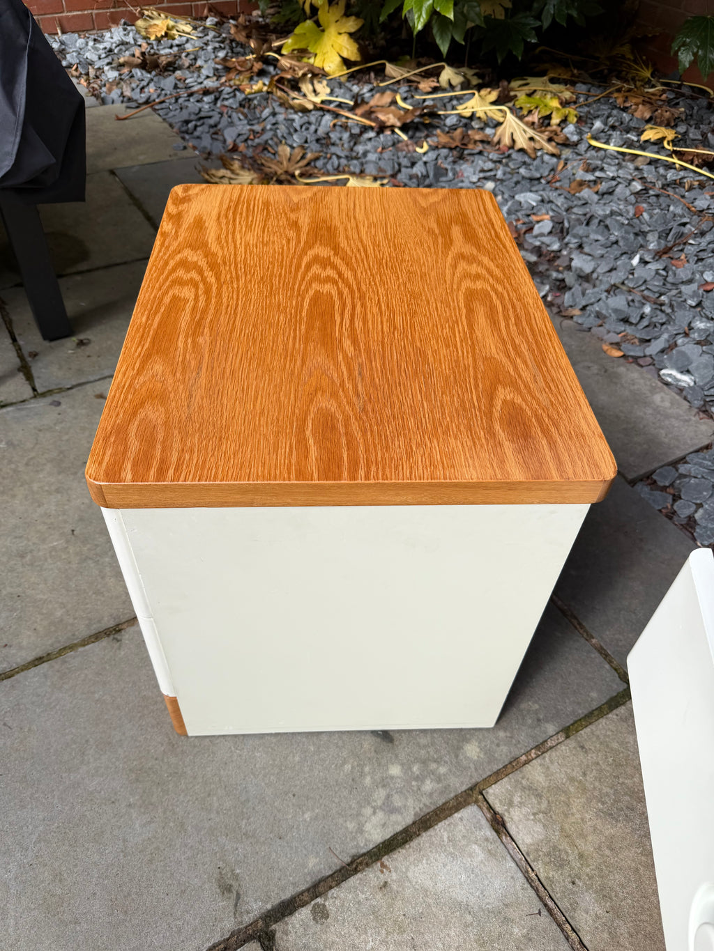 Pair of 1960s Mid Century Teak and Formica Bedside Cabinets by Stag.