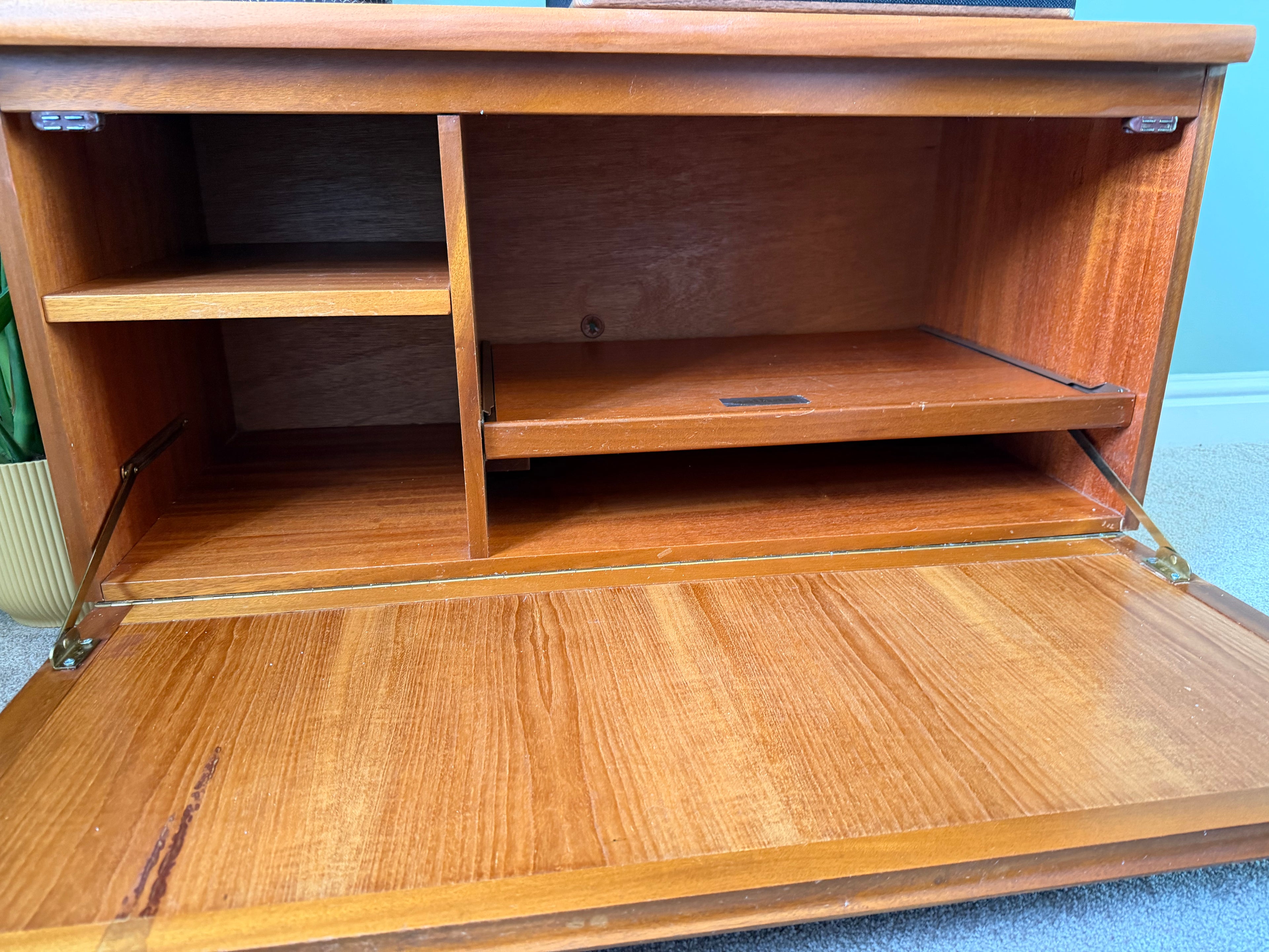 Nathan Squares Teak Small Sideboard/ TV Unit